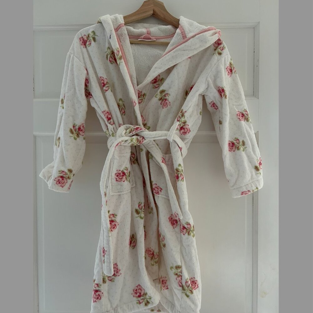 Little White Company Floral Bathrobe